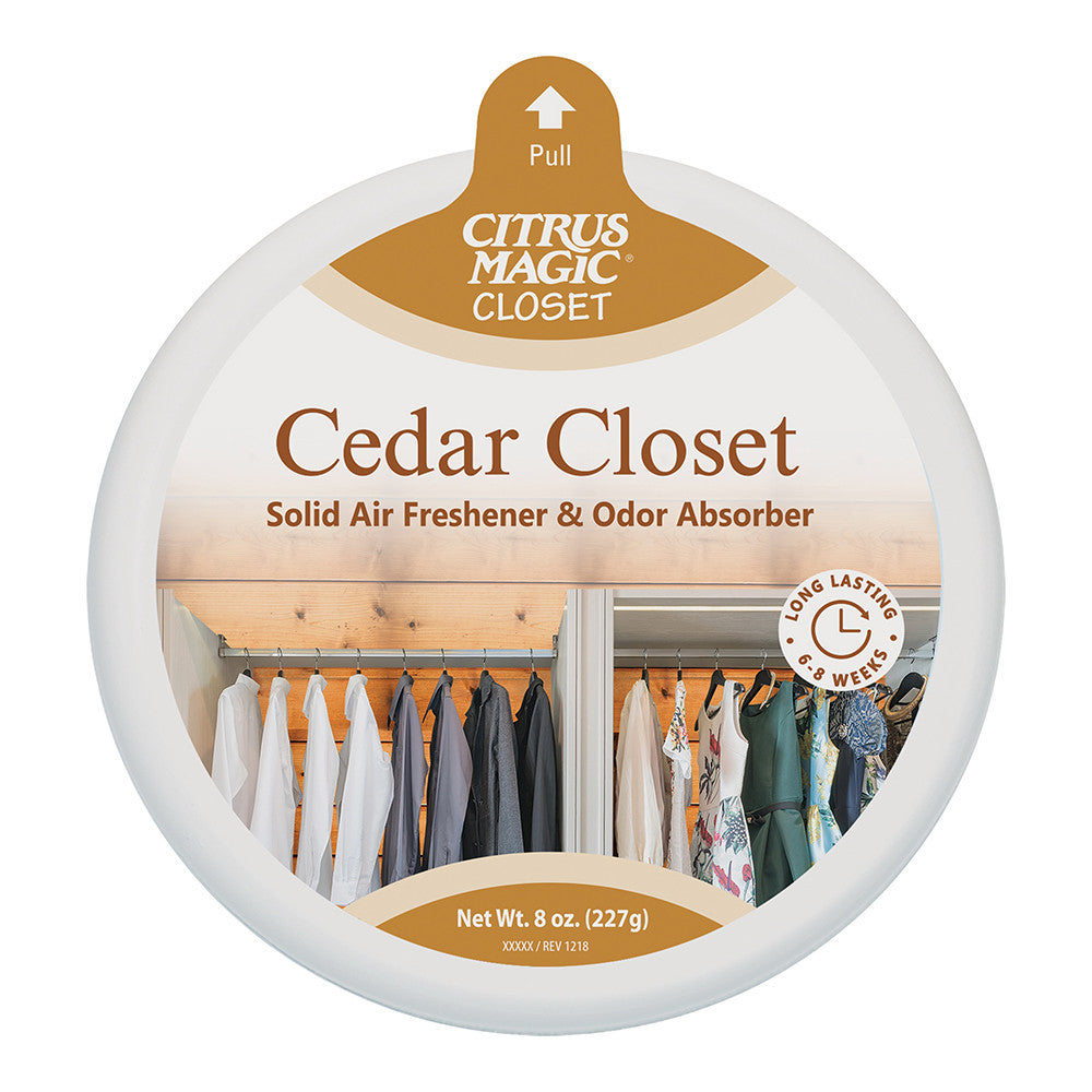 Citrus Magic Cedar Closet Odor Absorbing Solid Air Freshener, 8 Oz